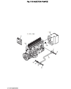 Топливный насос высокого давления в сборе дизельного двигателя Doosan DP158LD и DP158LC